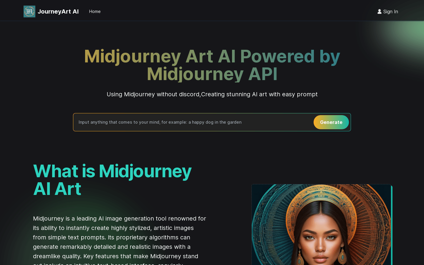 Midjourney Art AI Generator