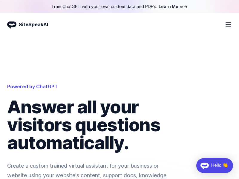 Sitespeakai