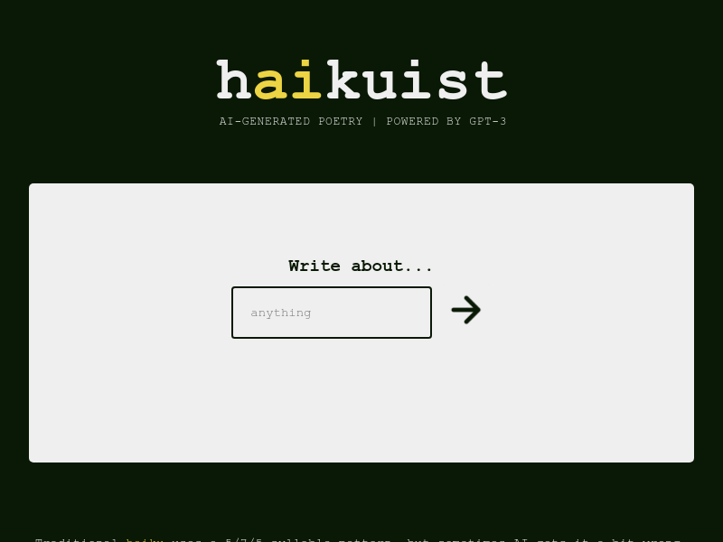 Haikuist