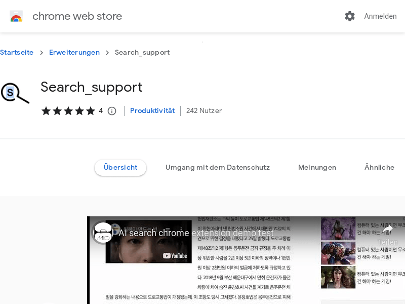 Search Support