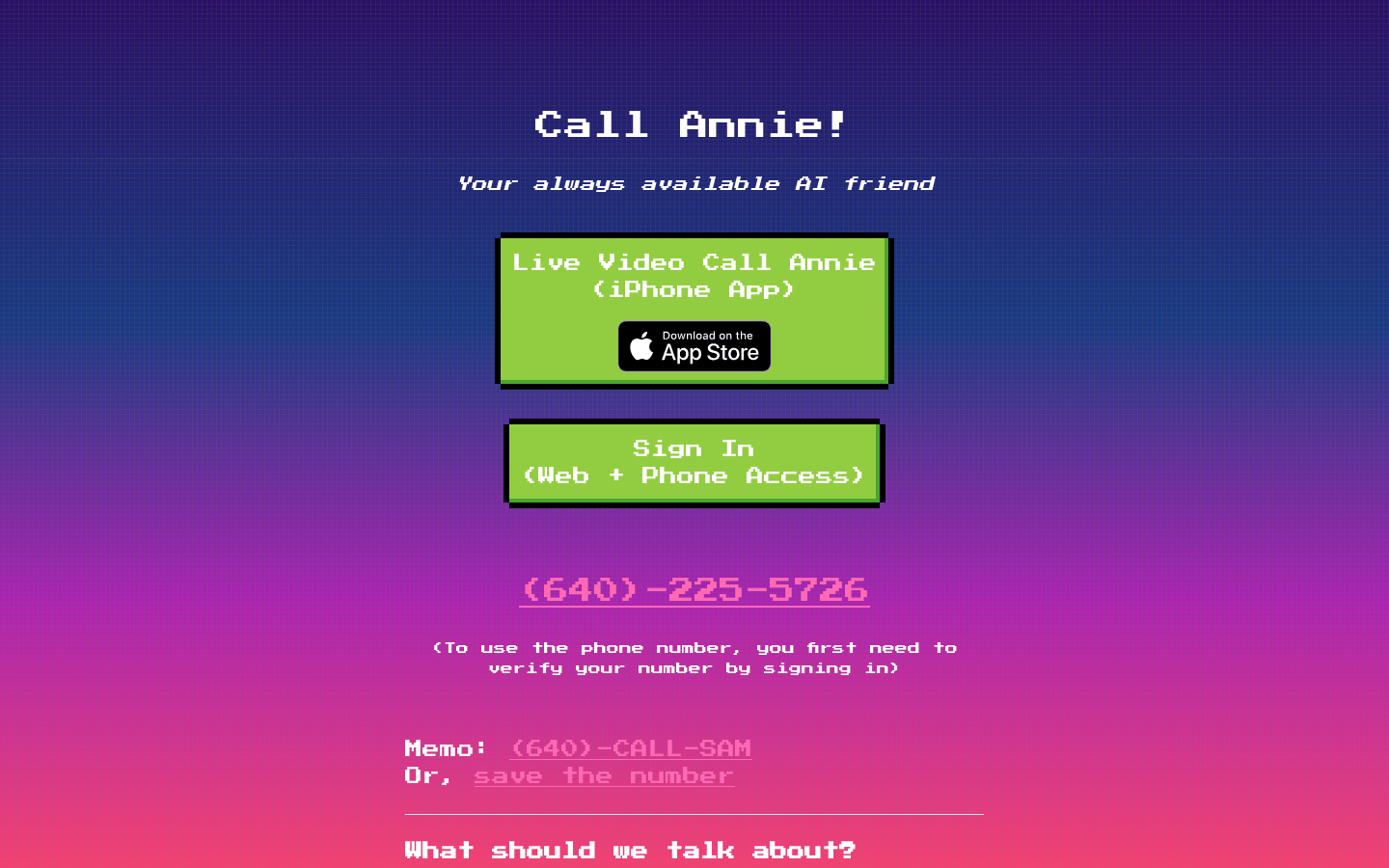 Call Annie