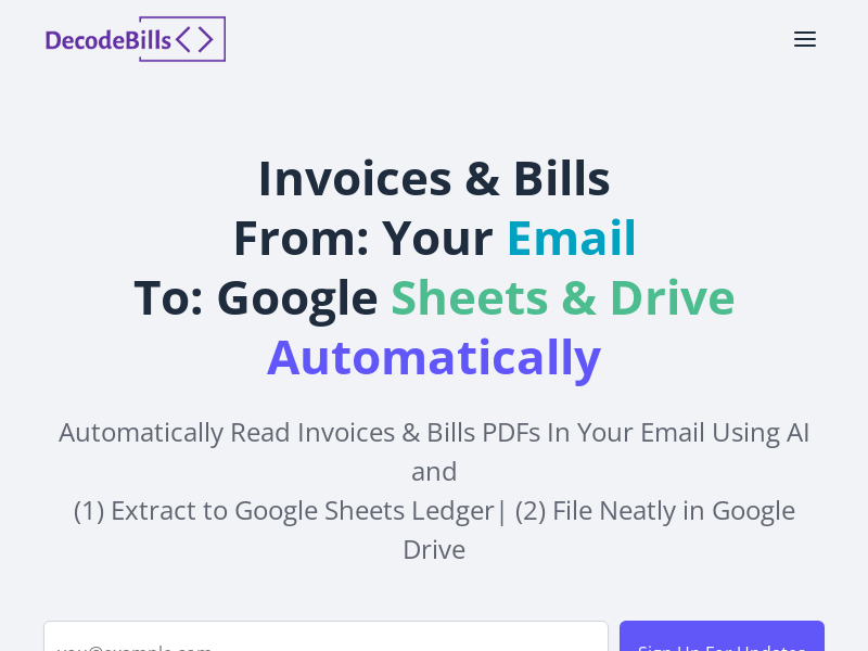 Decodebills