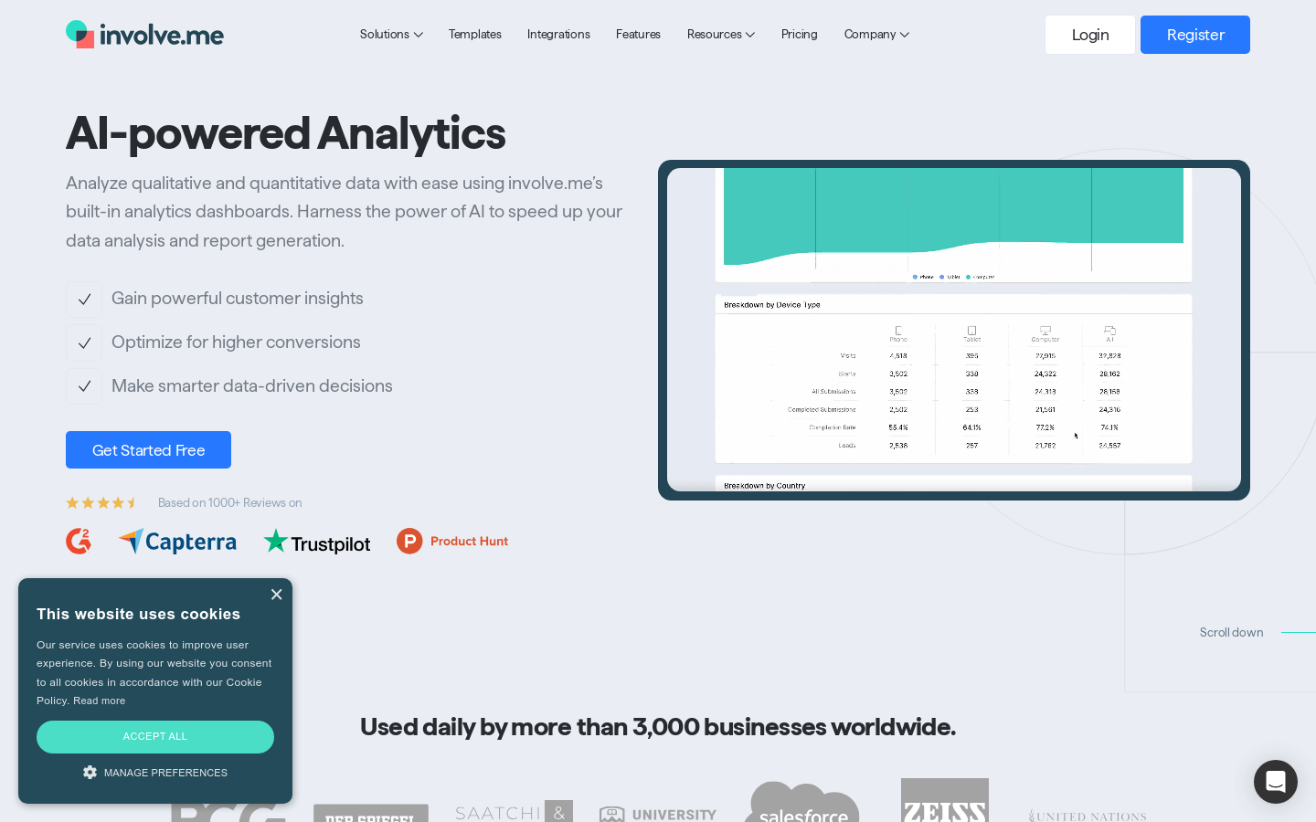 Involve.me AI Powered Analytics