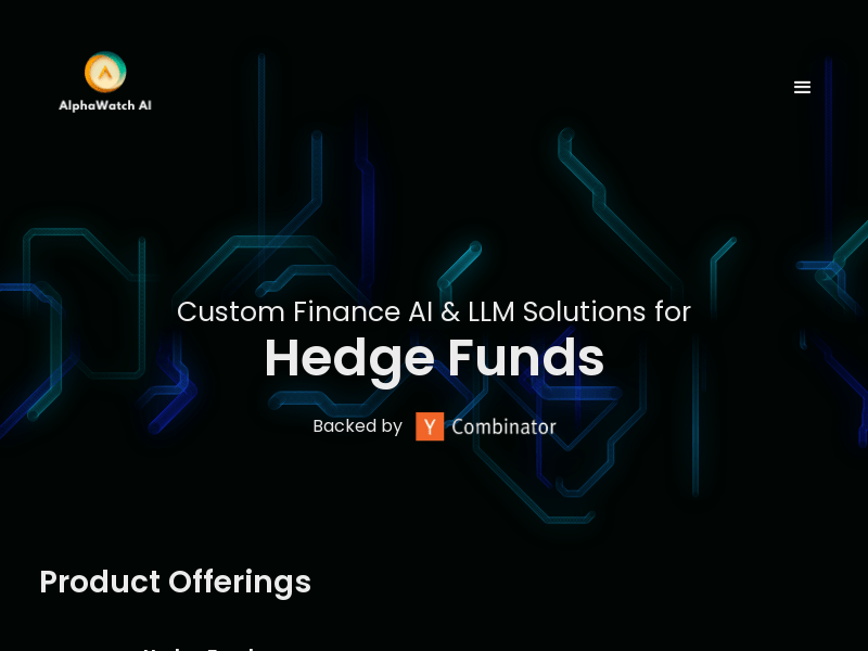 Alphawatch AI   Chatbot For Hedge Funds