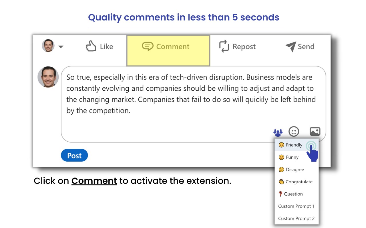 Engage AI   Smart Comments On Social Networks