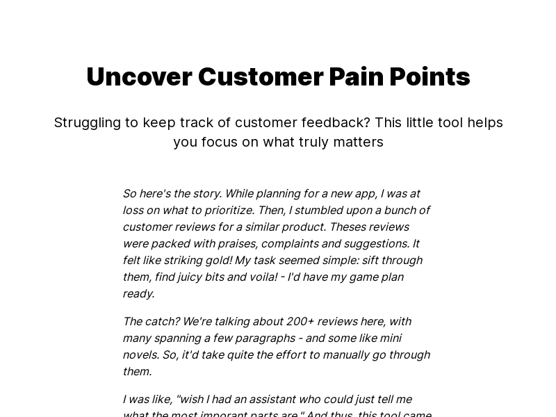 Pain Point