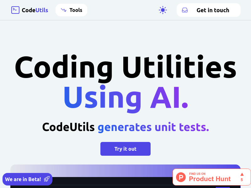 Code Utilities Powered By AI