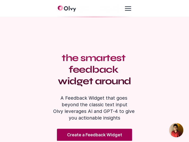 Feedback Widget By Olvy