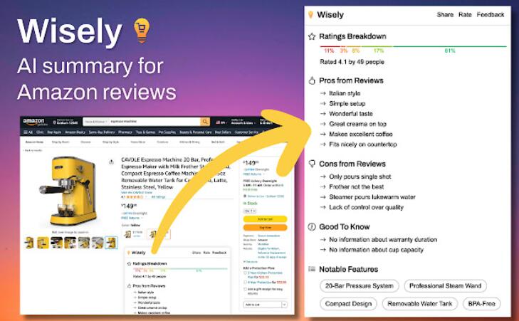 Wisely: AI Summary For Amazon Reviews