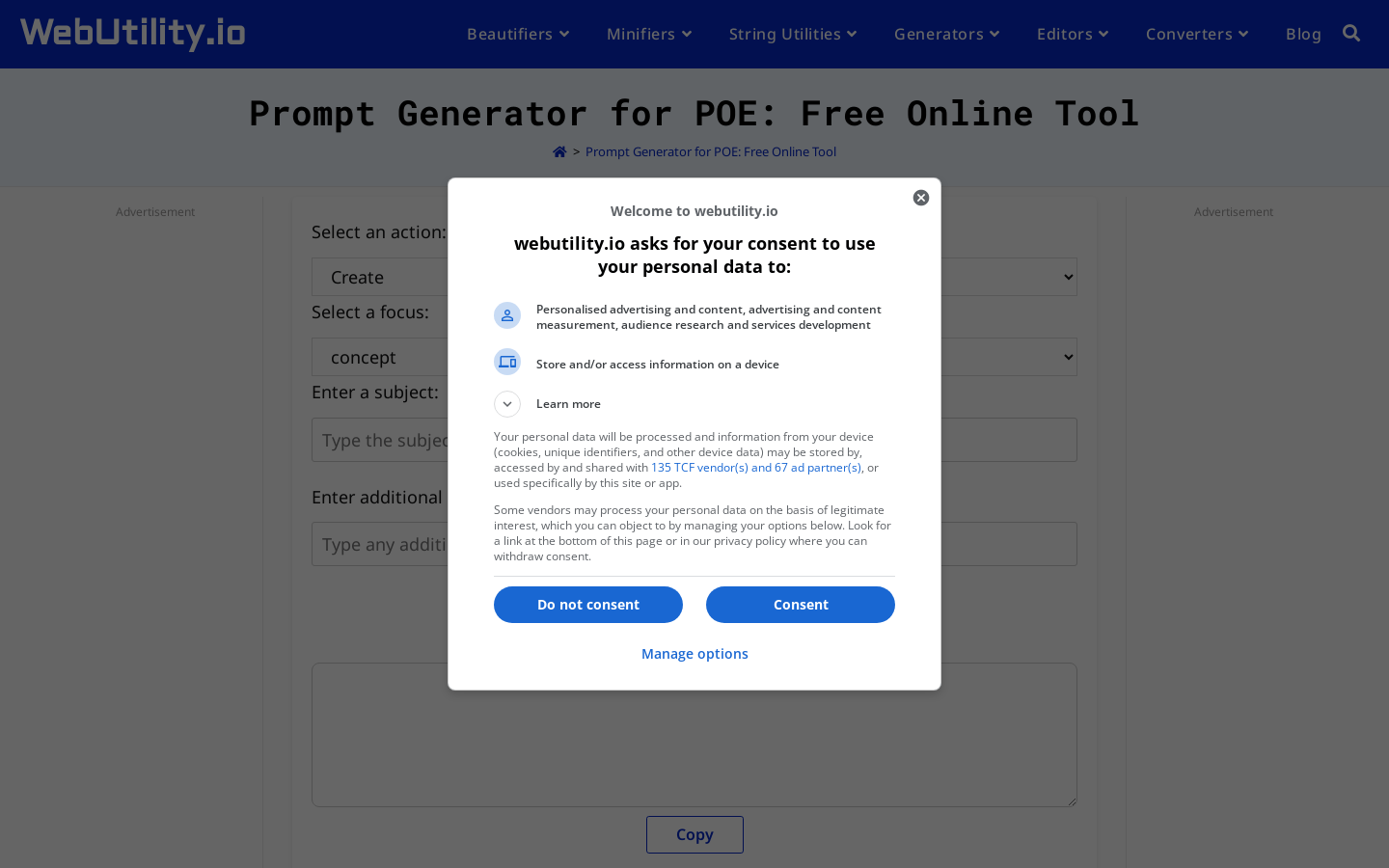 POE Prompt Generator