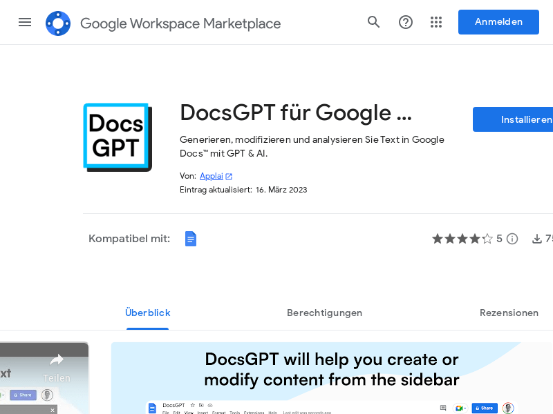 Docsgpt For Google Docs