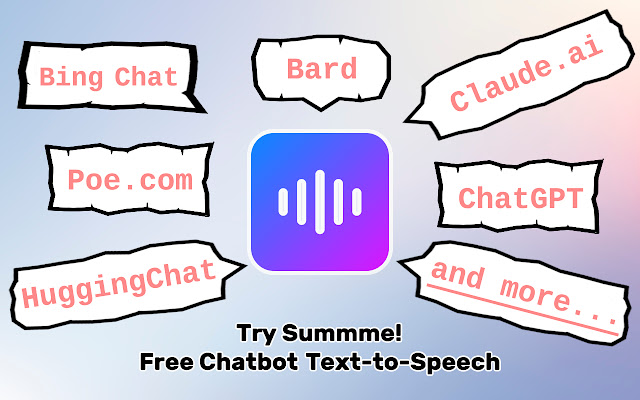 Summme   Text To Speech (TTS) For AI Chatbots