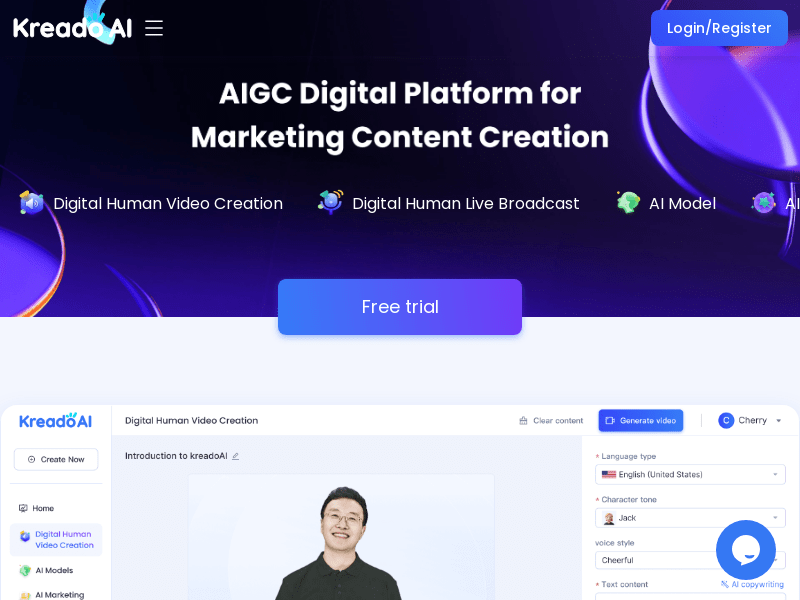 Kreado AI Video Creation Platform