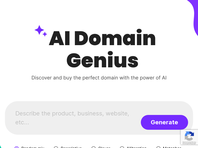 AI Domain Genius