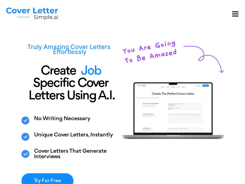 Coverlettersimple.ai