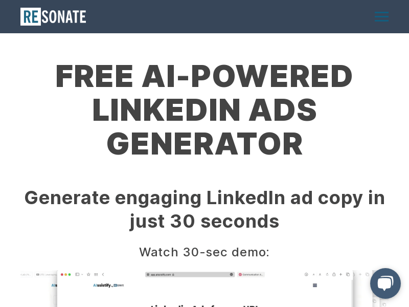 Free AI Powered LinkedIn Ad Generator