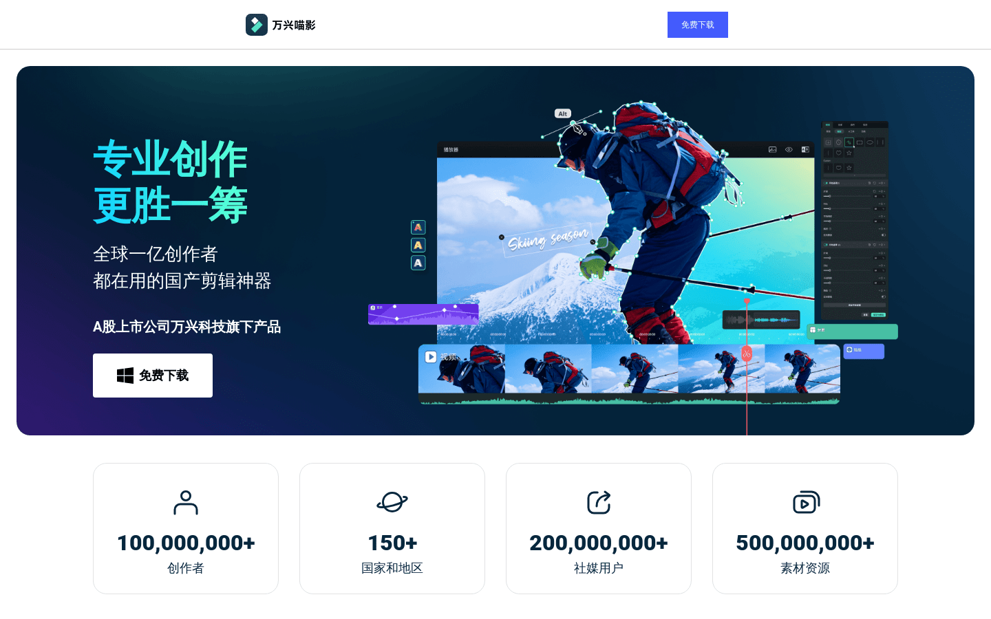 万兴喵影 2023