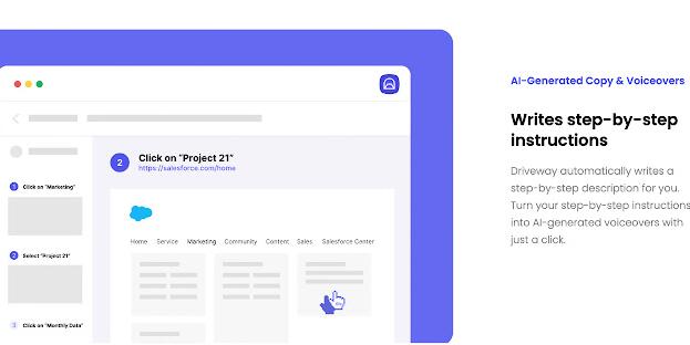 Driveway: AI Screenshot Guides, SOPs, & Demos