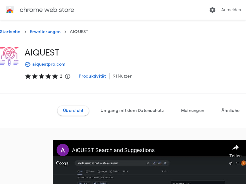 Aiquest : CHATGPT Powered Search