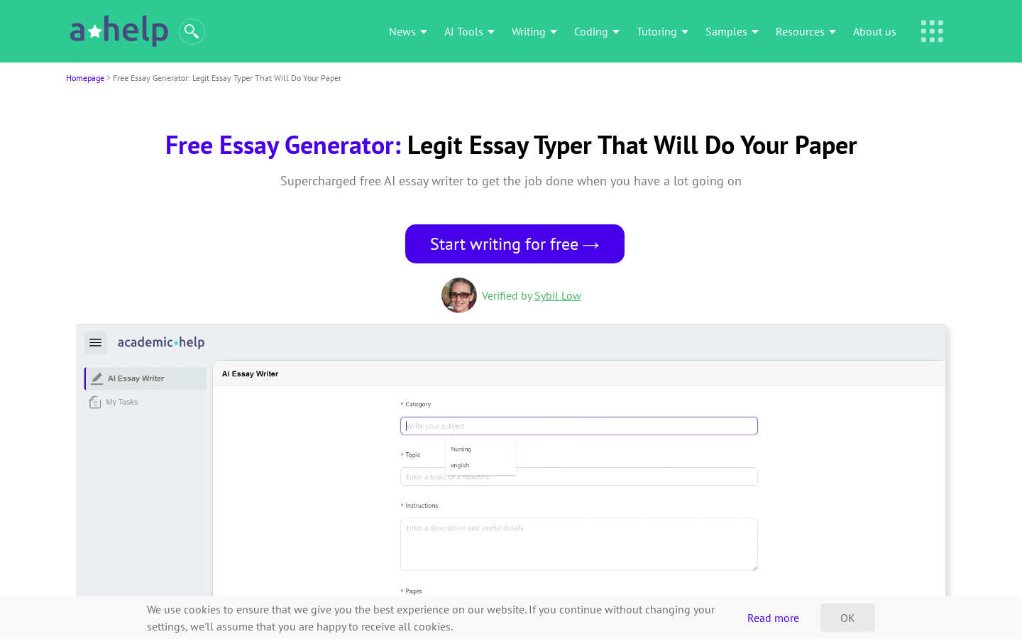 Free Essay Generator
