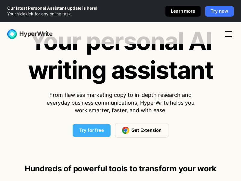 Hyperwrite AI