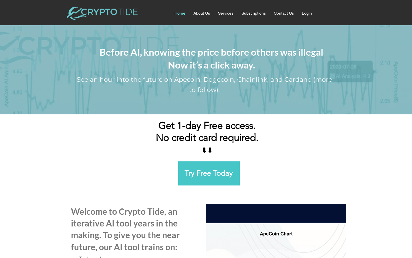 Crypto Tide Price Prediction Algorithm