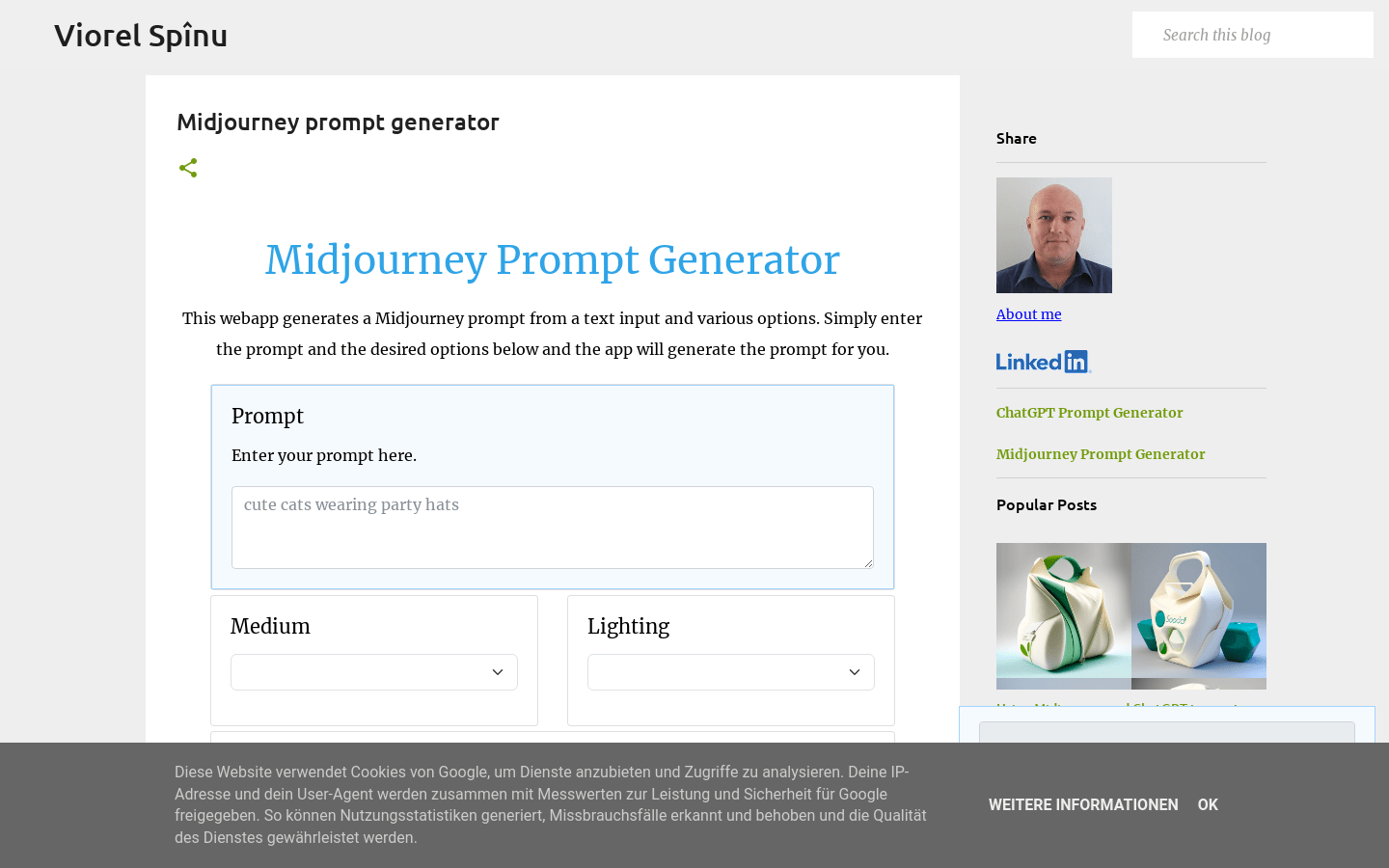 Midjourney Prompt Generator
