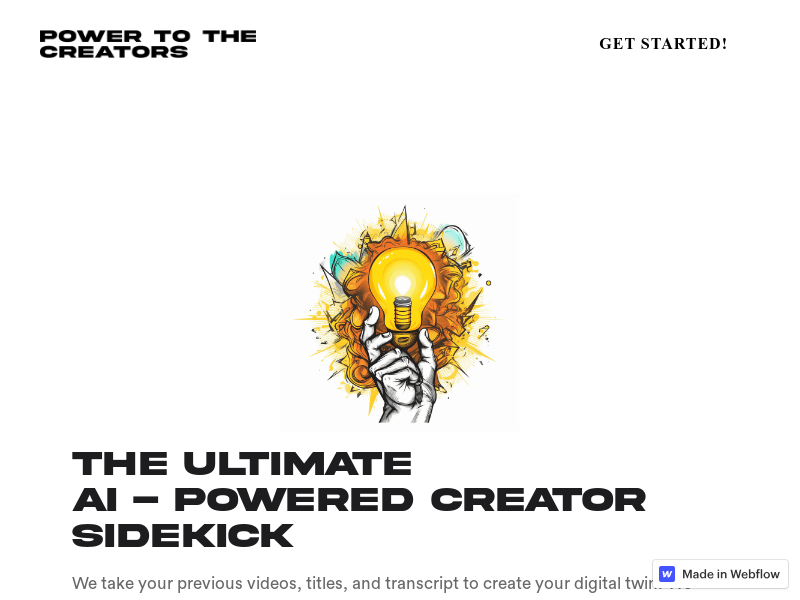 Power To The Creators: