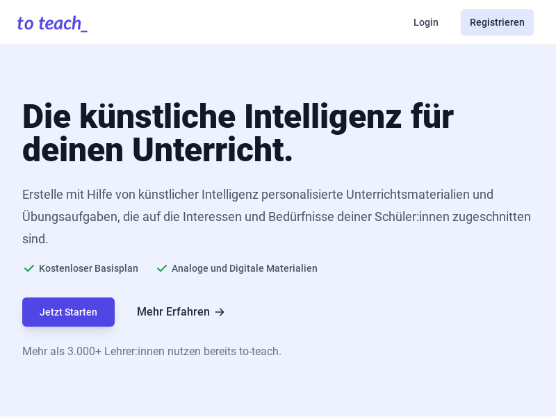 To Teach AI