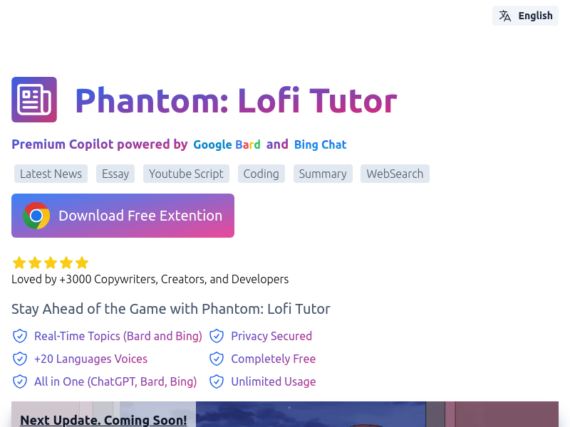 Phantom: Lofi Tutor (FREE & Unlimited)