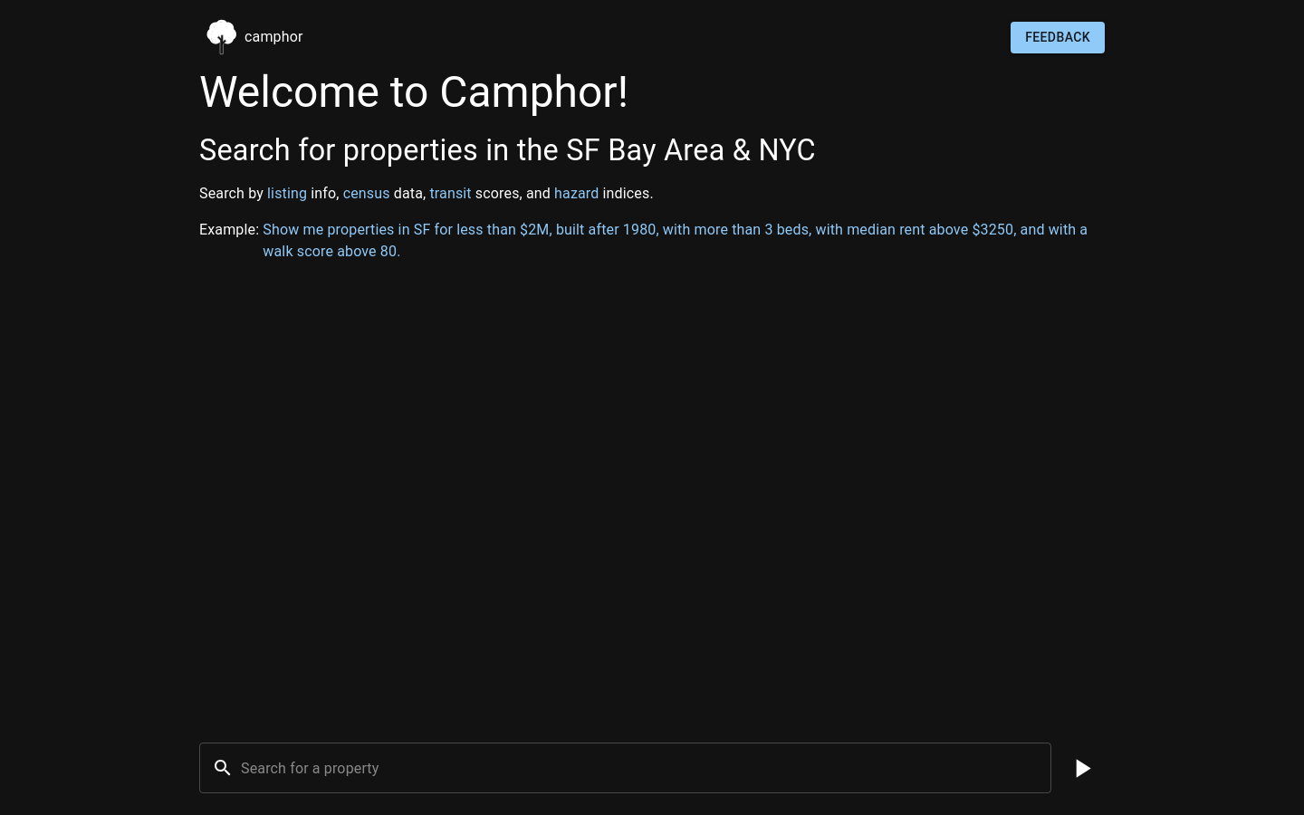 Camphor Search