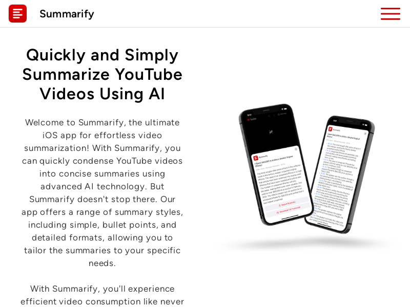 Summarify AI For YouTube