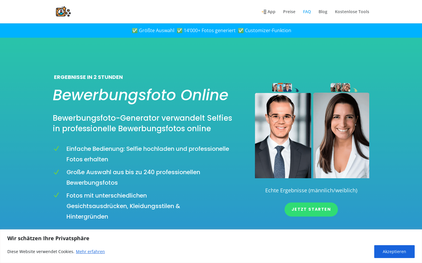 Professional AI Resume Picture Generator