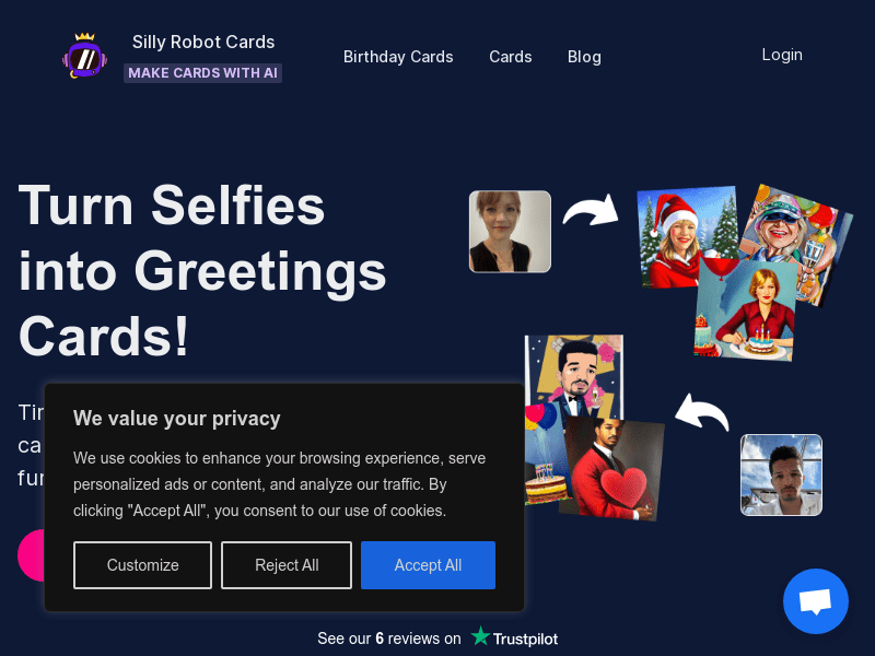 Silly Robot Cards