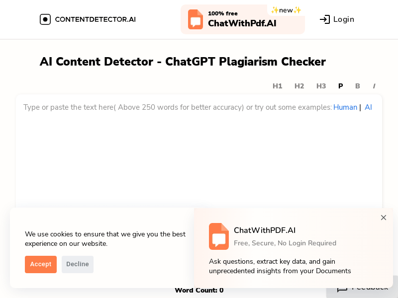 AI Detector By ContentDetector.AI
