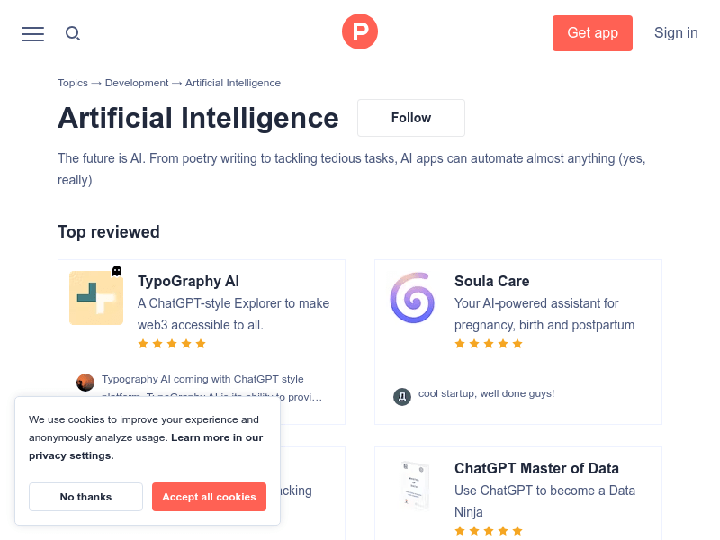 Product Hunt AI Tools
