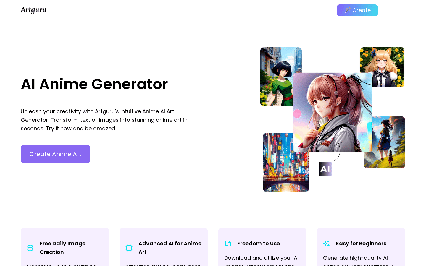 AI Anime Generator By Artguru