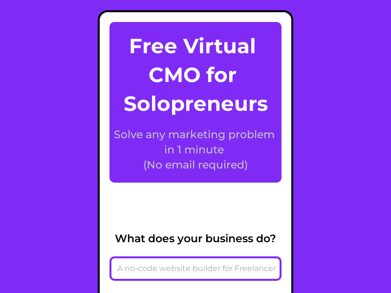 Virtual CMO