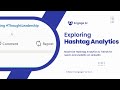 Hashtag Analytics By Engage AI