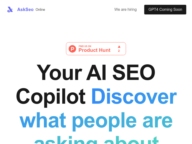 AI SEO Copilot By Askseo