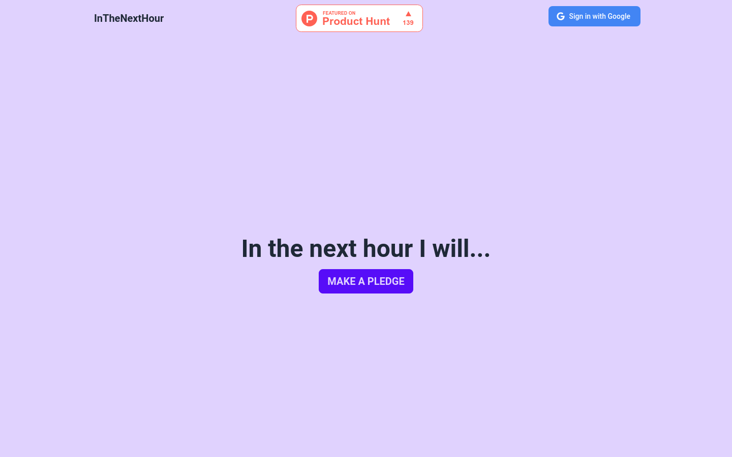 Inthenexthour