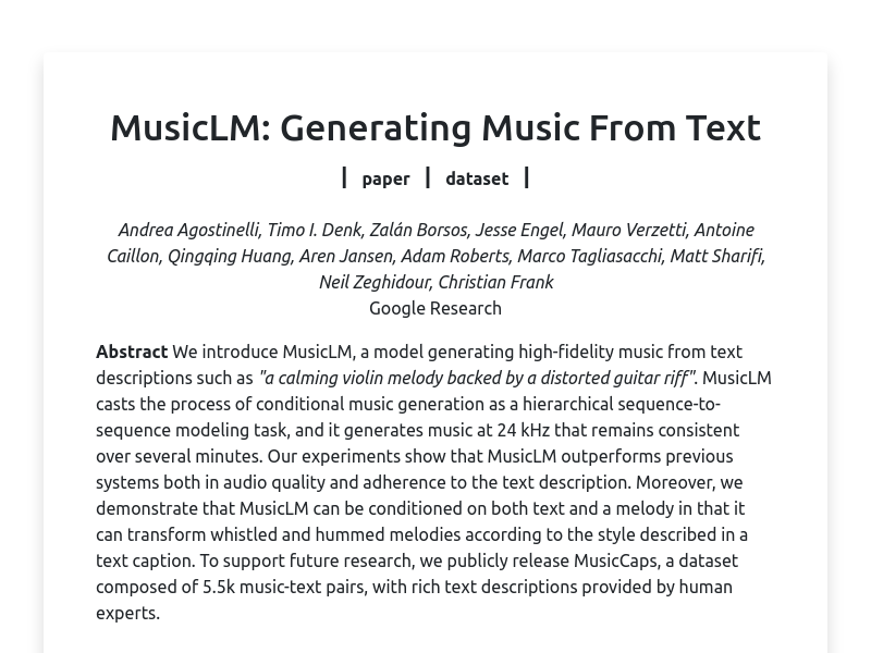 Musiclm