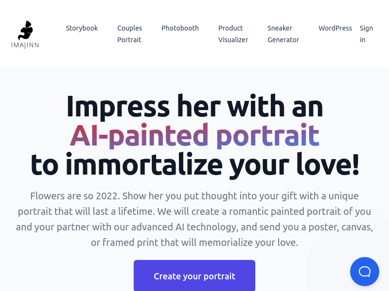 AI Painted Romantic Printed Portraits