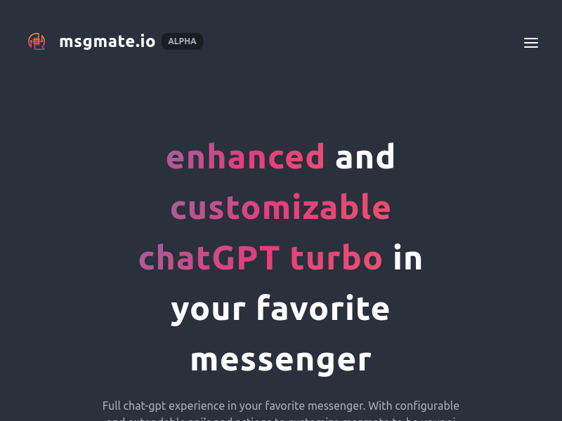 Msgmate.io