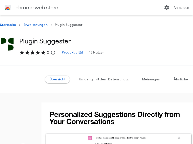 Plugin Suggester For ChatGPT