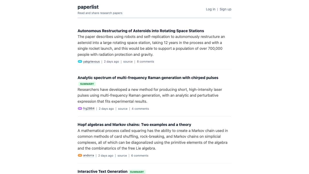 Paperlist