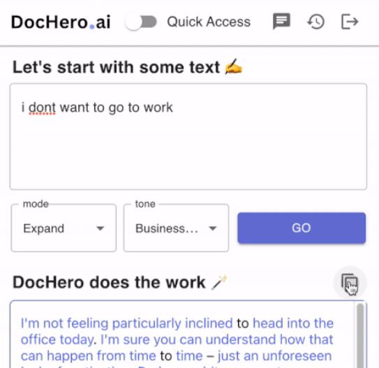 Dochero: Your AI Writing Companion