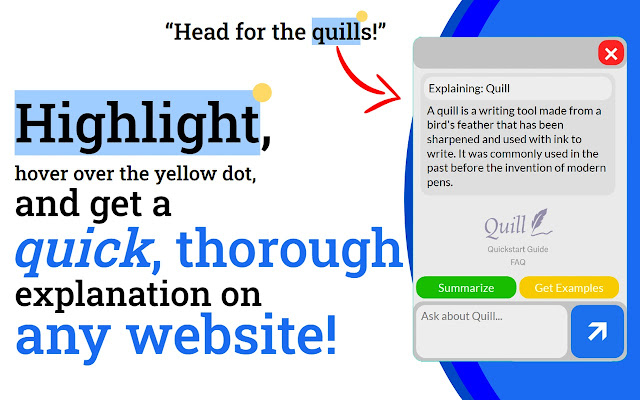 Quill   AI Search On Any Website