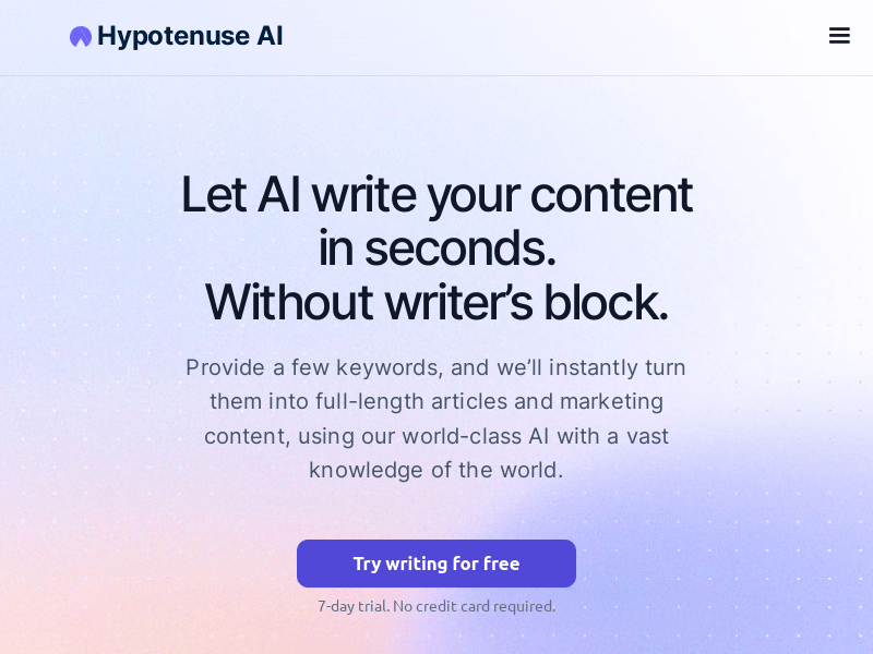 Hypotenuse Ai