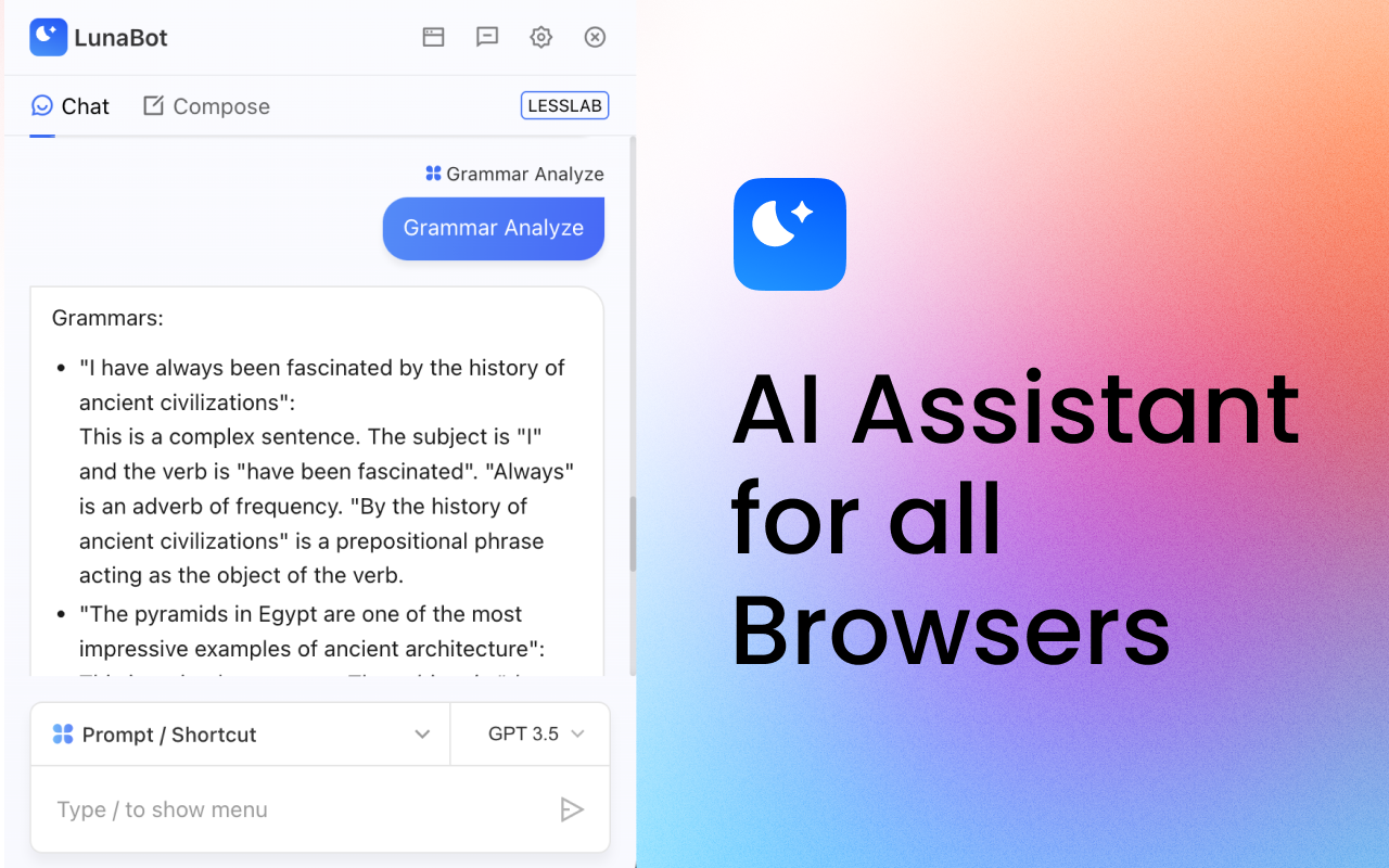 Lunabot   AI On Any Webpages